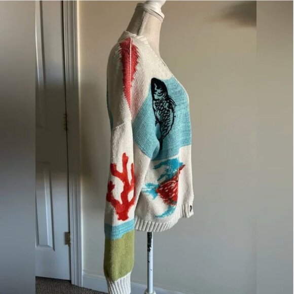 Anthropologie Pilcro Graphic Cardigan Sweater size M - Picture 5 of 10
